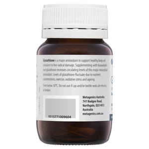 Metagenics Glutathione 30 Capsules (VegeCaps)