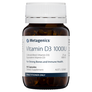 Metagenics Vitamin D3 1000IU Capsules