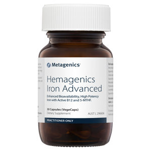 Metagenics Hemagenics Iron Advanced 30 Capsules (VegeCaps)