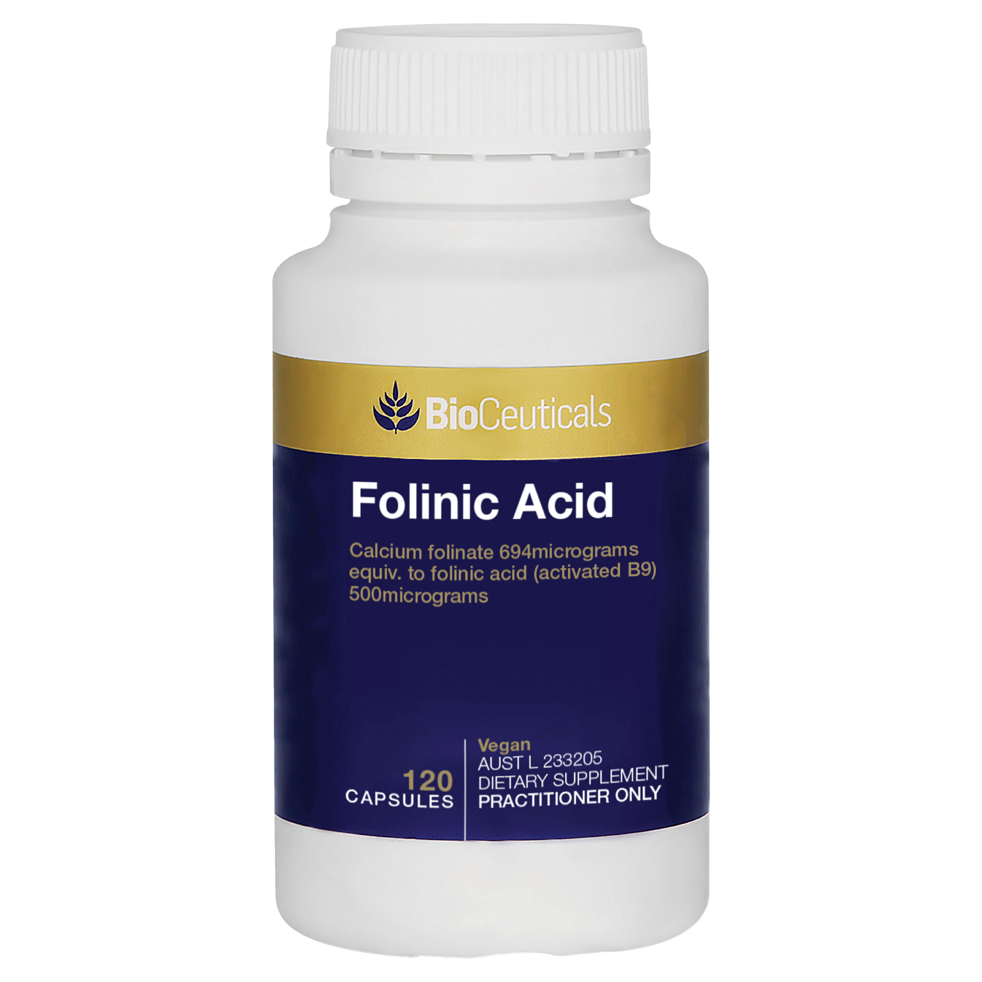 BioCeuticals Folinic Acid 120 Capsules