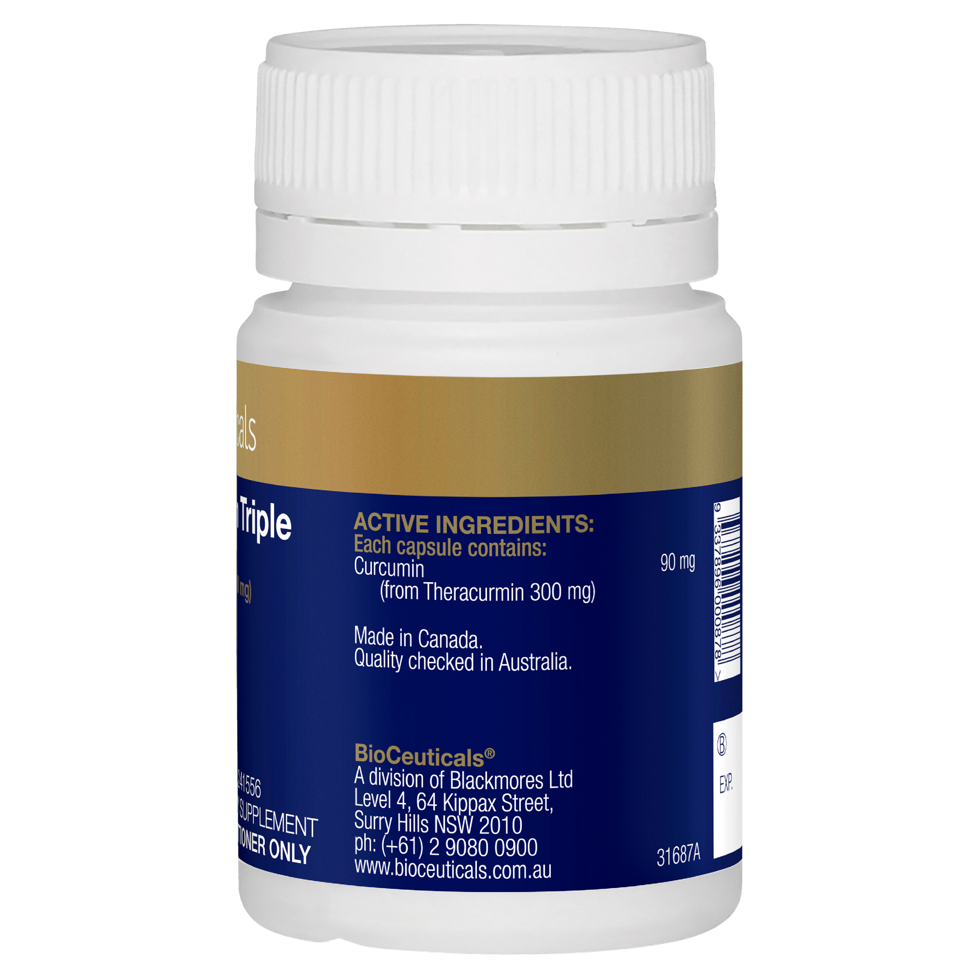 BioCeuticals Theracurmin Triple 30 Capsules