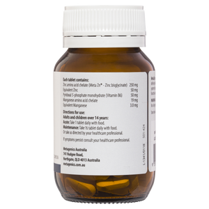 Metagenics MetaZinc Tablets