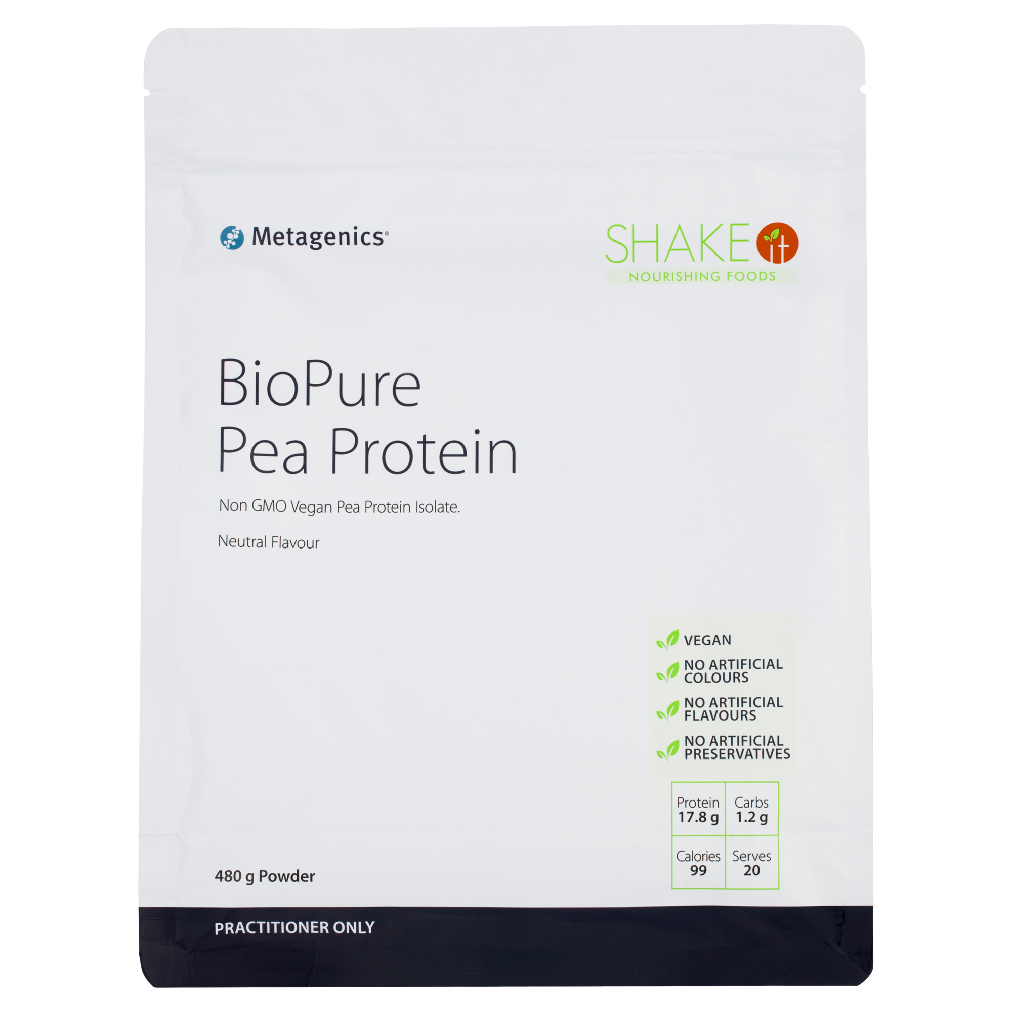 Metagenics BioPure Pea Protein Neutral 480g