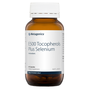 Metagenics E500 Tocopherols Plus Selenium 60 Capsules