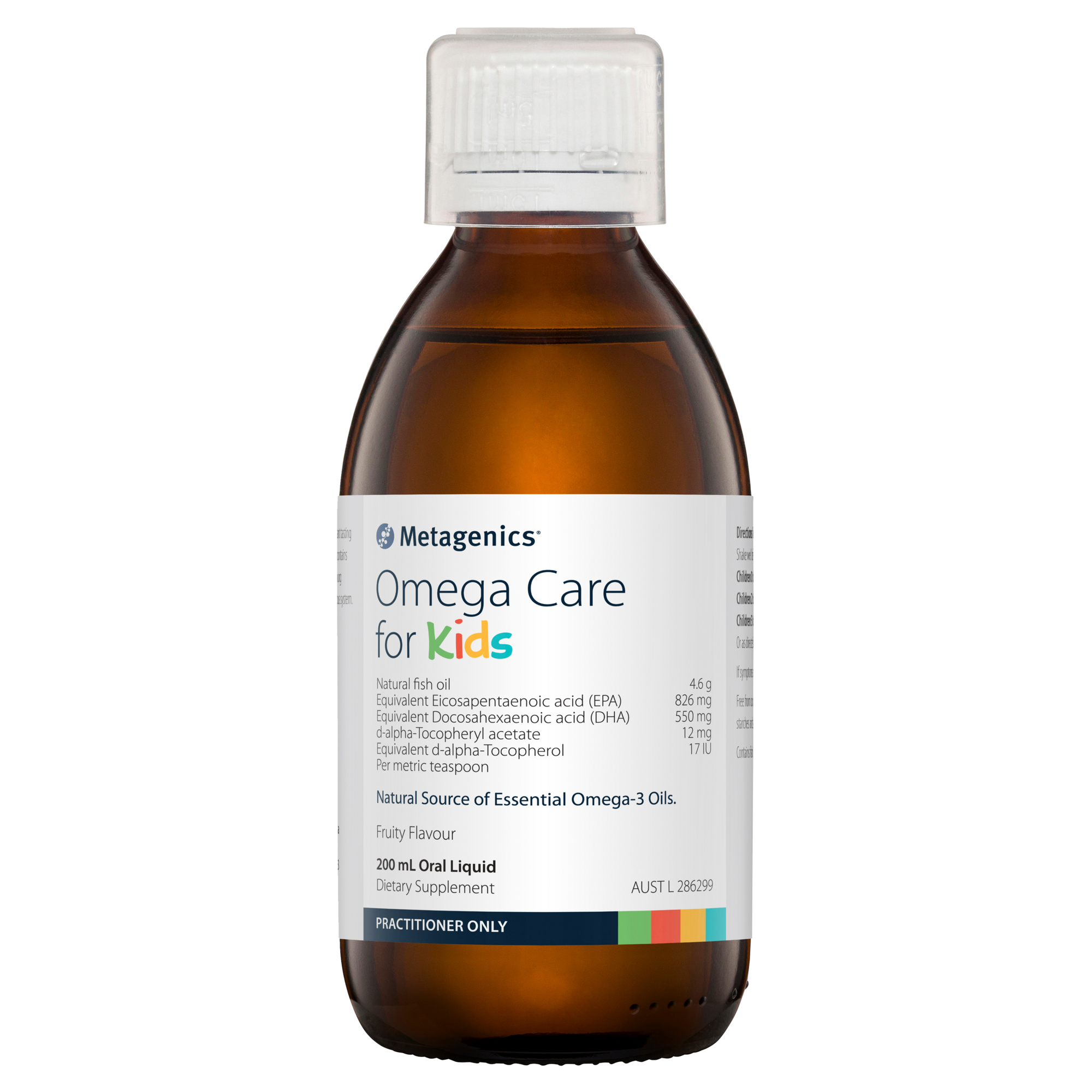 Metagenics Omega Care for Kids Oral Liquid Fruity Flavour 200 mL