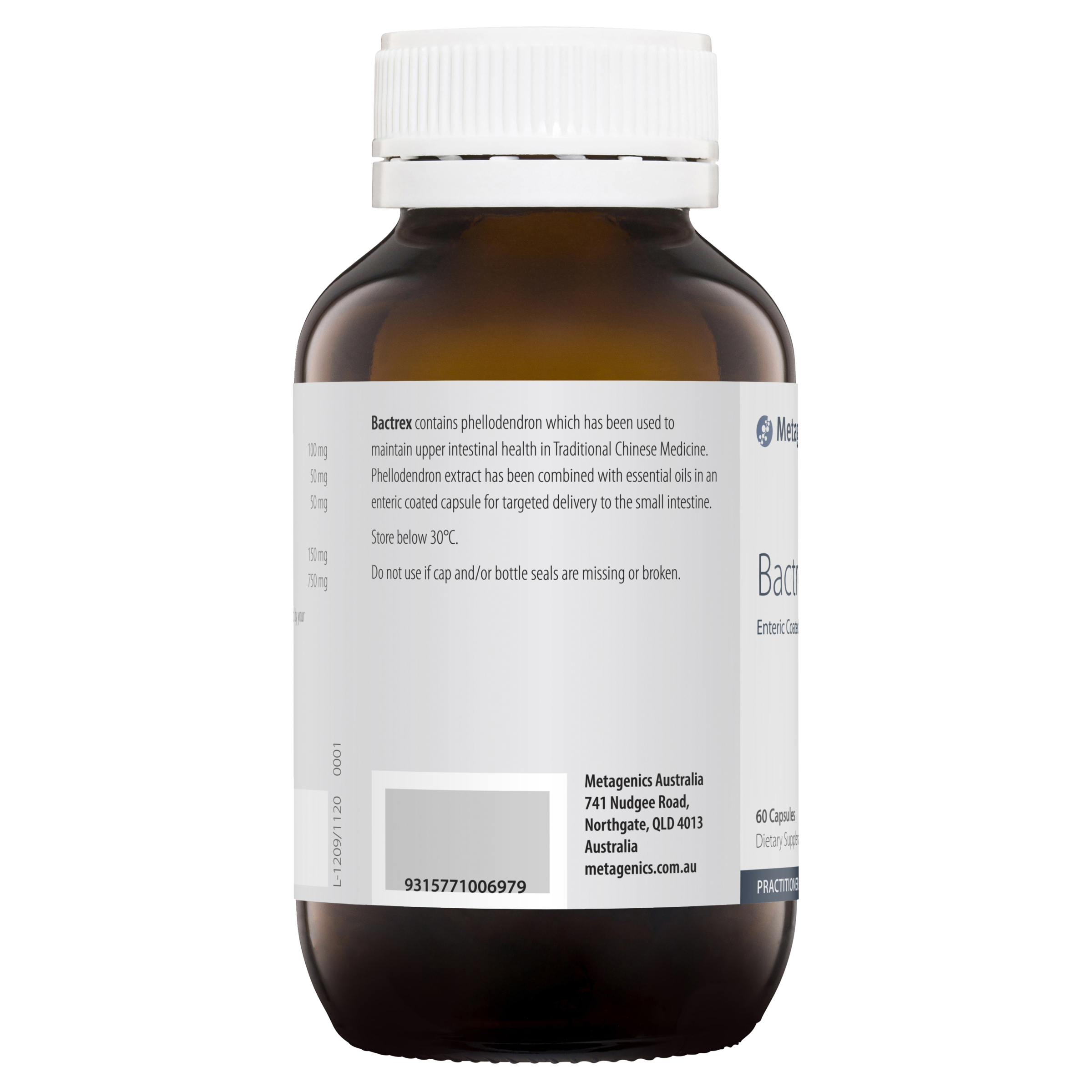 Metagenics Bactrex 60 Capsules