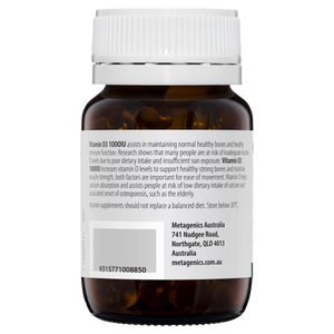 Metagenics Vitamin D3 1000IU Capsules