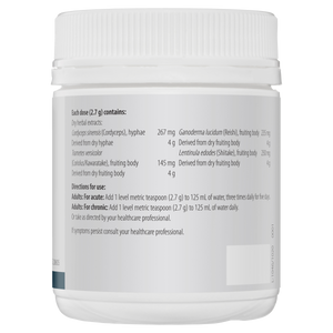 Metagenics Super Mushroom Complex Oral Powder Pine Lime Flavour