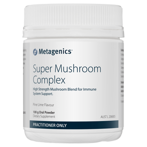 Metagenics Super Mushroom Complex Oral Powder Pine Lime Flavour