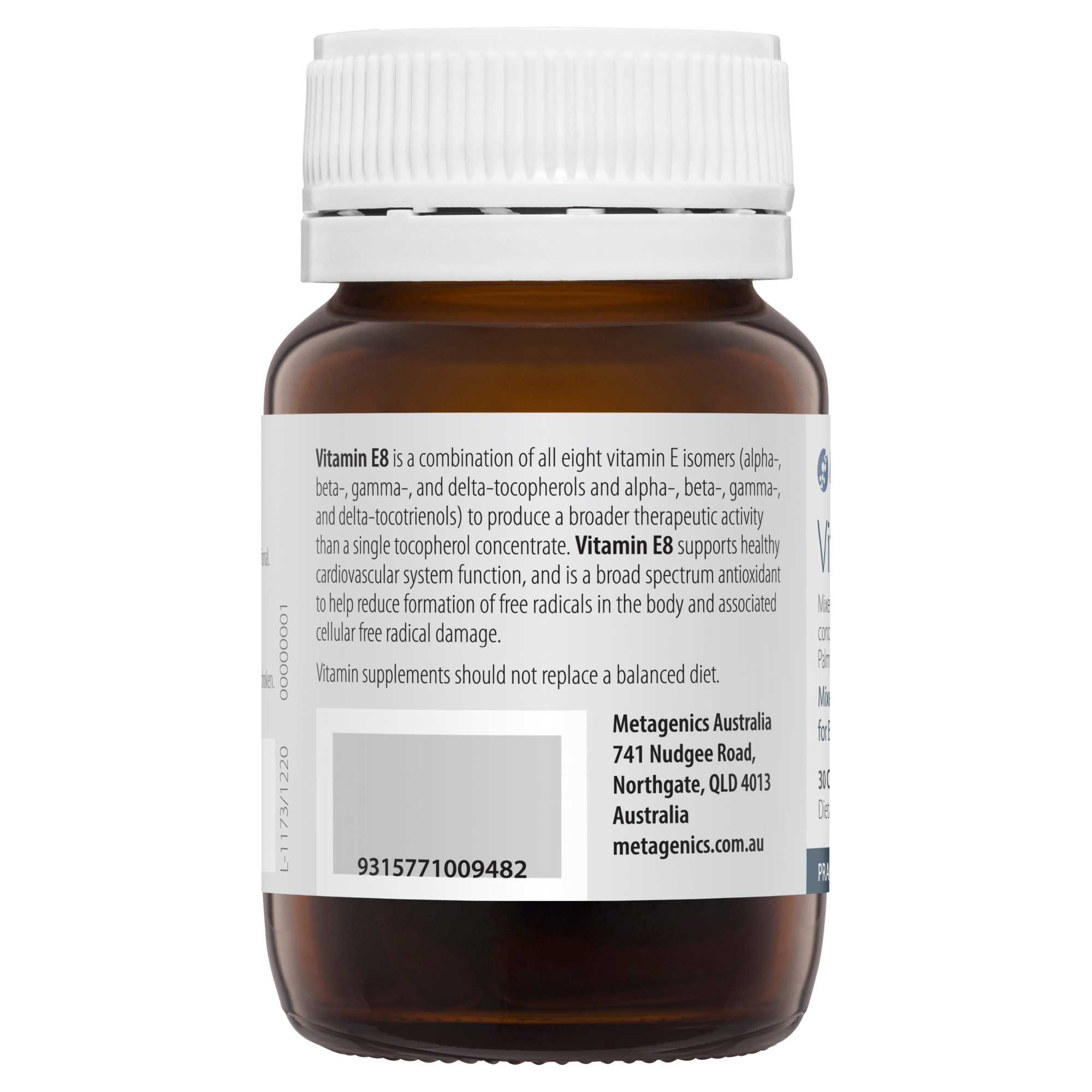 Metagenics Vitamin E8 30 Capsules