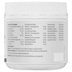 Metagenics Mineral Essentials Oral Powder Vanilla Flavour 153 g