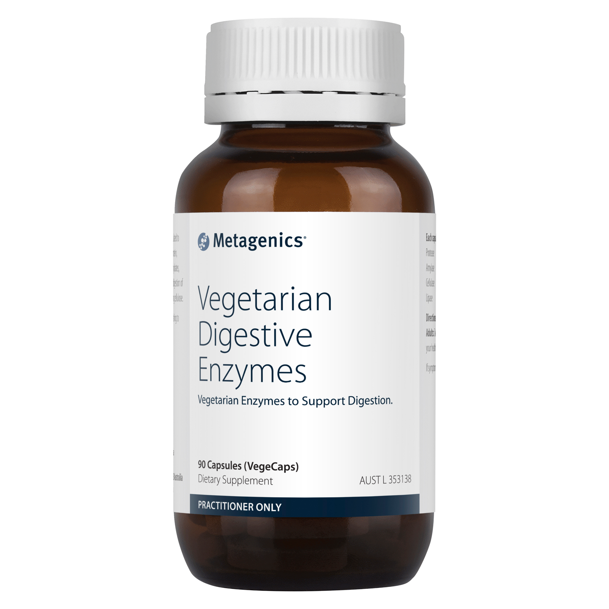 Metagenics Vegetarian Digestive Enzymes 90 Capsules (VegeCaps)