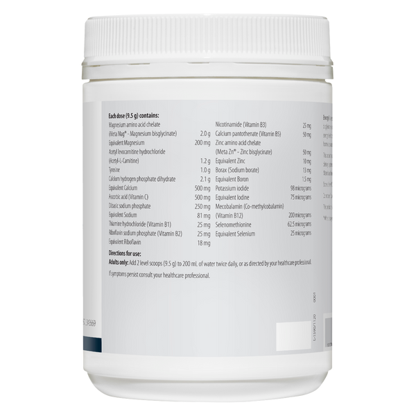 Metagenics EnergyX Oral Powder Chocolate Flavour 400 g Botanica Medicines