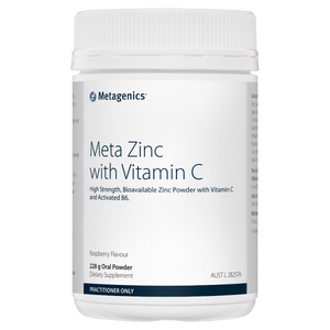 Metagenics Meta Zinc With Vitamin C Oral Powder Raspberry