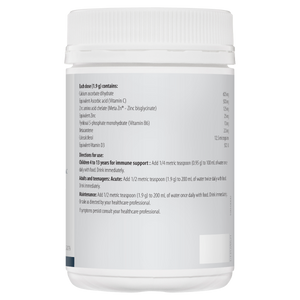 Metagenics Meta Zinc With Vitamin C Oral Powder Raspberry
