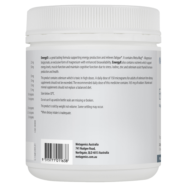 Metagenics EnergyX Oral Powder Tropical Flavour 200 g Botanica Medicines