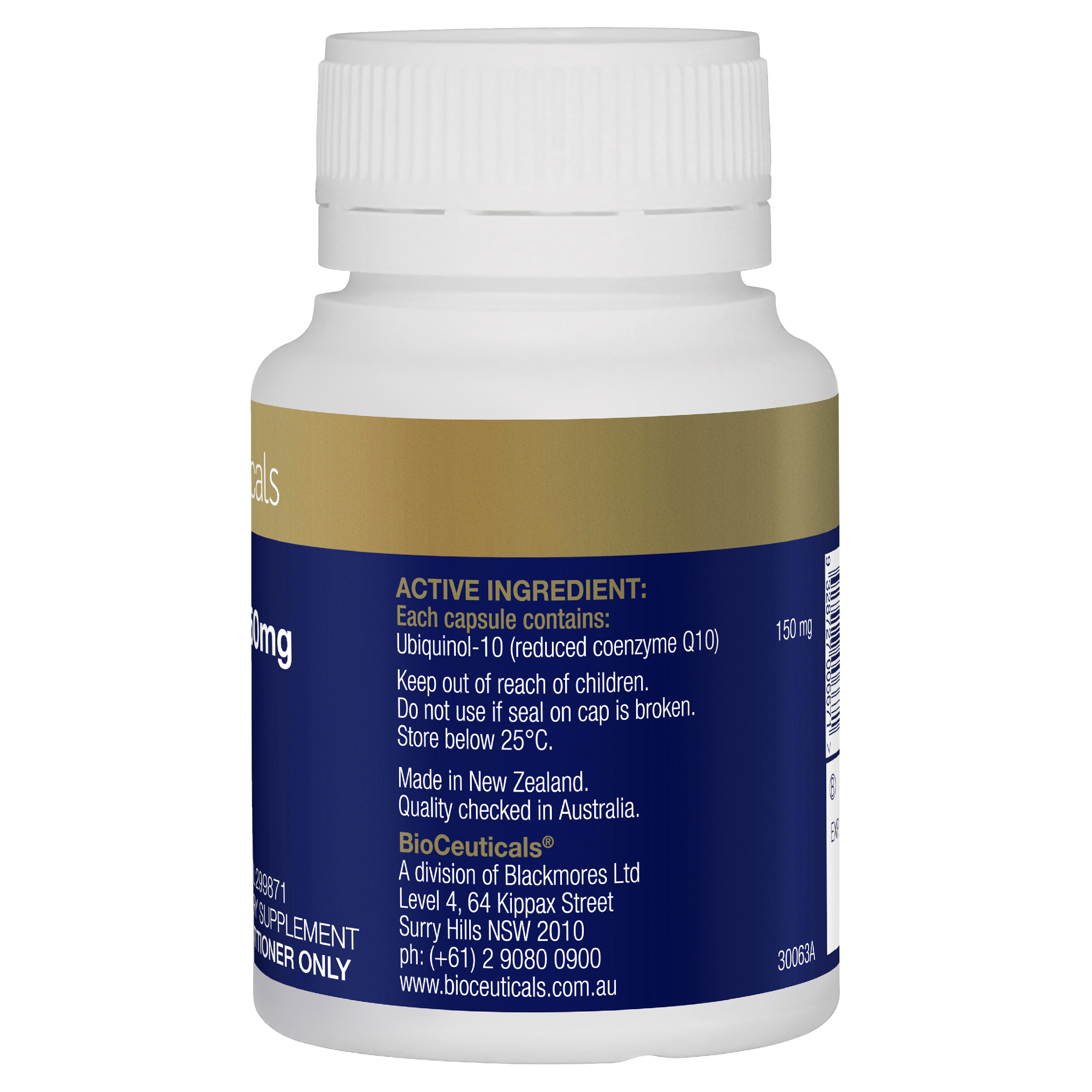 BioCeuticals Ubiquinol BioActive 150mg