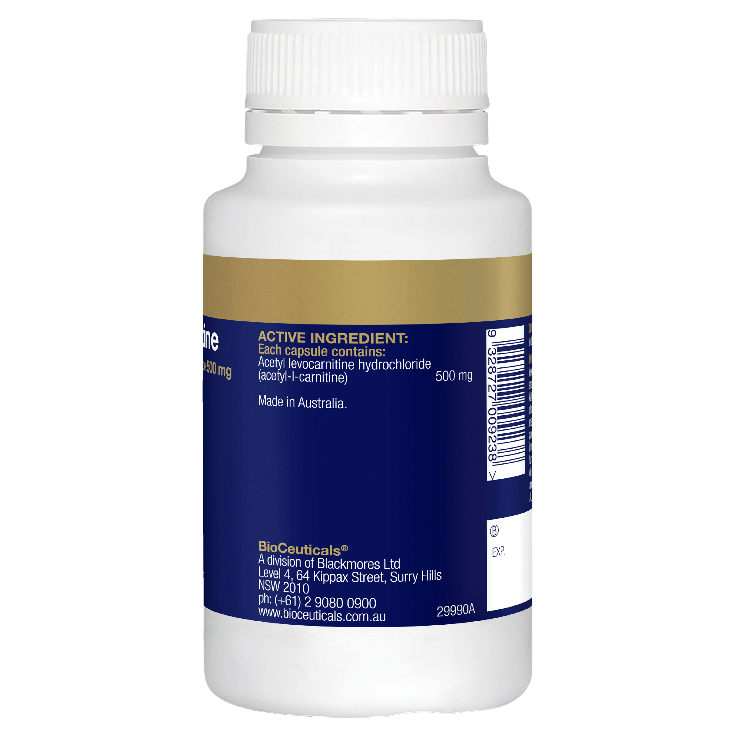 BioCeuticals Acetyl-L-Carnitine 90 Capsules