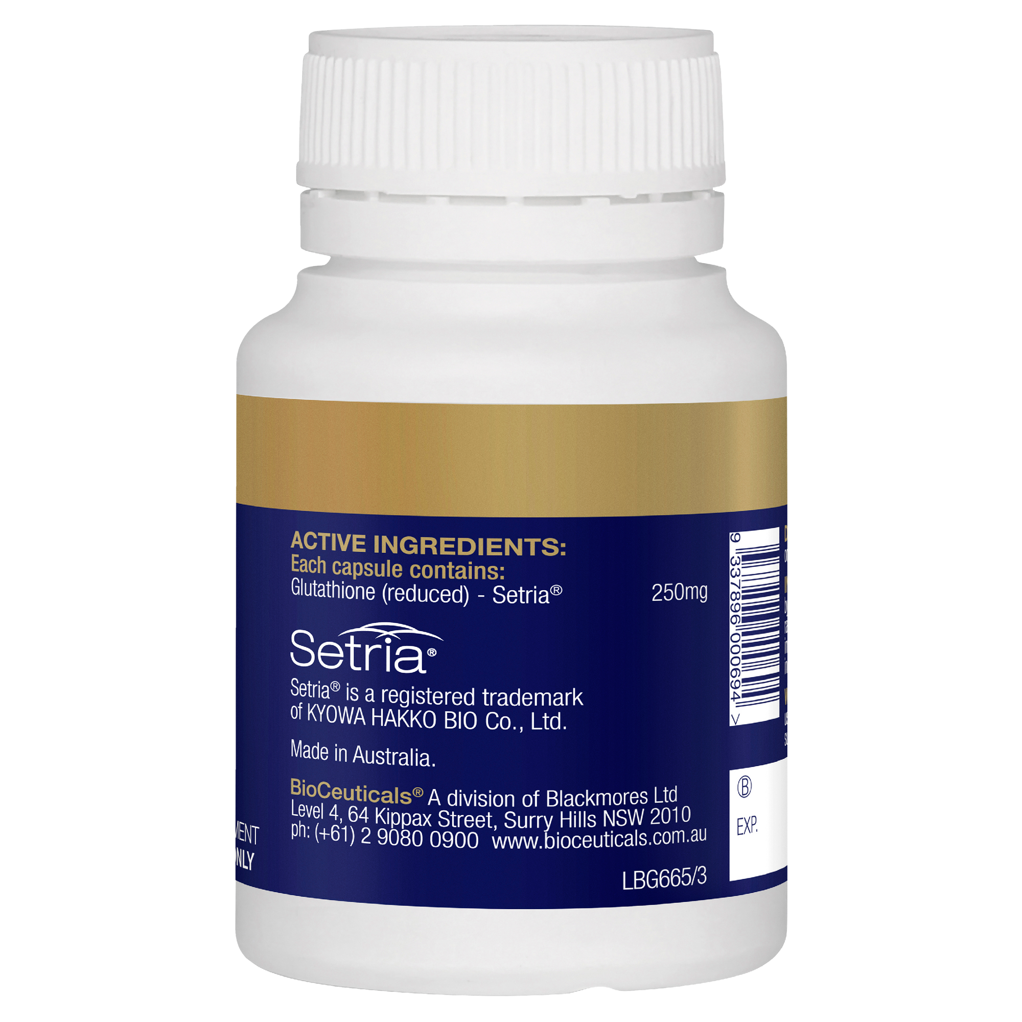 BioCeuticals Glutathione 60 Capsules - Botanica Medicines BioCeuticals Glutathione 60 Capsules - Botanica Medicines